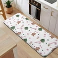 thumbnail image 5 of White Christmas Gingerbread Man Pattern Kitchen Rug Mat,Kitchen Runner Rugs Non Skid Washable,Decorative Kitchen Floor Mats for Kitchen,Sink,Laundry,17"x47.2", 5 of 7