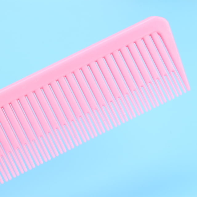 Peine de cola de alfiler de Metal de dientes finos profesional cepillo de teñido para el cabello de plástico para el hogar JShteea Cuidado Belleza