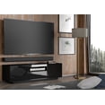 thumbnail image 3 of Homlando AURA-RTV-150-BM-BG-CARB 59 in. Aura TV Stand, Black High Gloss, 3 of 12