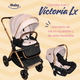 thumbnail image 2 of Carriola Lx Y Porta Bebé Plegable Mango Reversible Victoria rosa, 2 of 10