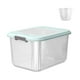 thumbnail image 3 of Contenedor de almacenamiento de arroz en grano, recipiente grande sellado para granos con taza medidora, contenedor de almacenamiento de arroz para , 17.5 kg azul 175 kg azul Macarena Contenedor de arroz, 3 of 8