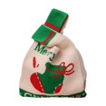 thumbnail image 2 of VBXOAE Christmas Gift Wrapping Bags-Red and Green Plastic Gift Bags,9.05x5.71x0.39in,Adorable Christmas Patterns,Knitted Pouch for Gifting and Storage Green, 2 of 6