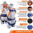 thumbnail image 2 of Arnés de seguridad, kit de protección contra caídas TT TRSMIMA, cuerpo completo, 2 of 7