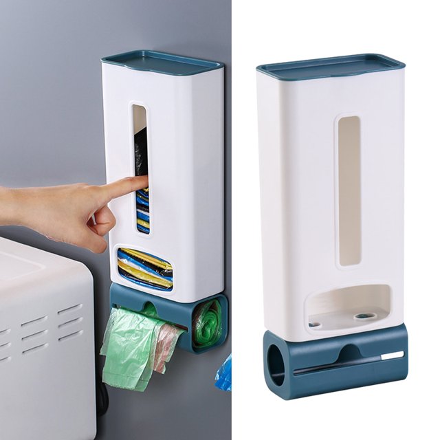 Organizador de Caja de Almacenamiento de Bolsa de Supermercado Dispensador de Soporte de Bolsa de Cocina de 2 Piezas BLESIY organizador de bolsas de la compra