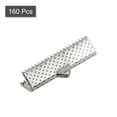 thumbnail image 3 of Unique Bargains 160Pack Ribbon Crimp Clamp Ends 25mm Cord End Clasp for DIY Craft Silver Tone, 3 of 7