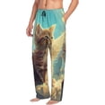thumbnail image 6 of Honiee Sunshine Cloud Cute Cat for men - a sleek fusion of Straight Pajama Pants, versatile Lounge Pants, and cozy Sleepwear, all rolled into one-Small, 6 of 6