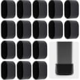 thumbnail image 1 of 16 protectores para patas de silla, protectores de suelo, protectores de pies, protectores de plástico para sillas plegables, tubos ovalados para patas inclinadas de sillas BFU, 1 of 5