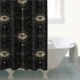 thumbnail image 4 of Black Gold Eye Star Constellation Pattern Shower Curtain 72"x72" ,Bathroom Decorative Shower Curtains Set with 12 Hooks,Modern Waterproof Washable Shower Curtain, 4 of 6