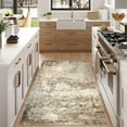 thumbnail image 5 of BERTHMEER Abstract Area Rug 3'x5' Soft Entryway Bedroom Rug,Modern Distressed Machine Washable Non-Slip Rug for Living Room,Brown and Beige, 5 of 8