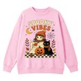 thumbnail image 6 of Venzia Women Cute Fall Sweatshirt, Retro Pumpkin Black Cat Cartoon Graphic Crewneck Casual Autumn Pullover Top, 6 of 6