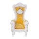 thumbnail image 2 of Sofá individual para casa de muñecas a escala 1/12, muebles en miniatura con sillón, sofá para silla de muñeca. amarillo y blanco, 2 of 9