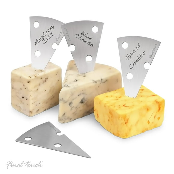 Juego de 4 rotuladores de queso Final Touch de acero inoxidable