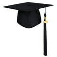 thumbnail image 2 of Soumake Adult Graduation Hat With Tassel Solid Color Non-Fading High School Bachelor Graduation Hat Cosplay Prop Household, 2 of 8