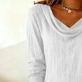thumbnail image 7 of Ashirexll Midi Dresses for Women, Casual Dresses for Women, Elegant Swinging Collar Long Sleeve Round Neck Solid Color Dress, 7 of 7