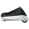 thumbnail image 1 of Cubierta de Motocicleta Negro+Color Plata Al Aire Libre Impermeable UV Protector XXL 190T para evitar lluvia y polvo, 1 of 7