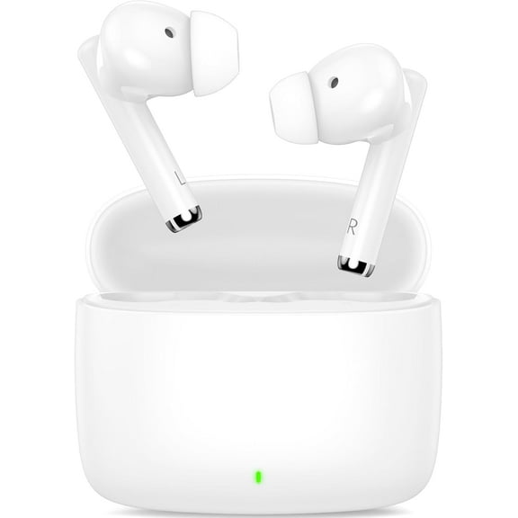 Wireless Earbuds for iPhone 16 15 Pro 14 Plus 13 XR iPad 10th Bluetooth 5.3 Headphones for Google Pixel 10 Pro 9 8A Samsung S21 S25 Note 20 HiFi Stereo Sound Earphones with Mic Touch Control Headset