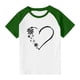thumbnail image 3 of Blusas y camisas de manga corta con cuello redondo para niños y niñas, blusa de manga corta con estampado de cuello redondo, 3 of 7