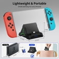 thumbnail image 3 of TV Dock Station Compatible With Nintendo Switch/OLED - 4K HDMI, USB-C, USB 3.0 Port, LED Atmosphere Light, Holds 4 Game Slots, Replacement Charging Dock, 3 of 7