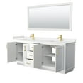 thumbnail image 5 of Wyndham Collection Wcf2929-80D-Vca-M70 Miranda 80" Free Standing Double Basin Vanity Set -, 5 of 7