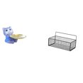thumbnail image 1 of Figura de oso,Bandeja para gatos Bandeja para dulces para gatos Bandeja para estatuas de resina,Cesta de almacenamiento,Cesta organizadora de almacenamiento de cocina colgante de, 1 of 8