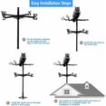 thumbnail image 2 of Decorative Owl Weathervane - Stainless Steel - Black, 2 of 5