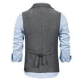 thumbnail image 4 of Babysbule Mens Winter Coats Men's Four Seasons Fashion Casual Suit Vest, 4 of 4