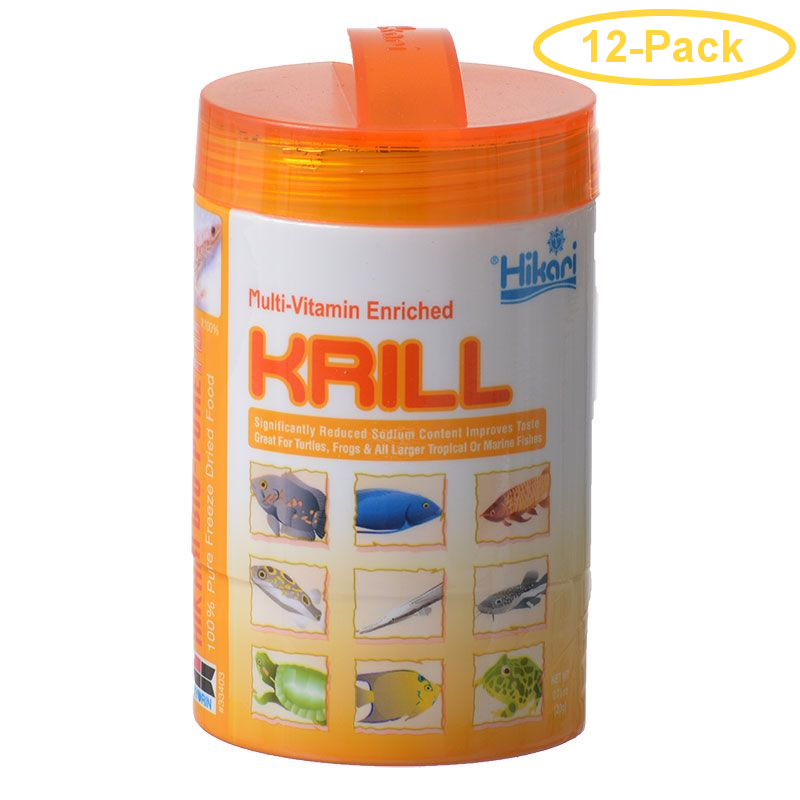 Hikari Freeze Dried Krill Fish Food .71 oz Pack of 12