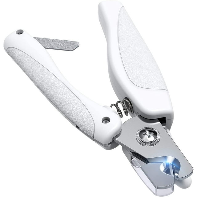 Dog Cat Nail Trimmers with LED Light, Safety Guard Suitable for Small Medium Large Pet Claws