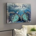 thumbnail image 3 of 1pc Framed Turquoise Sea Turtle Decor Wall Art Ocean Bathroom Pictures Canvas Print Sea Turtles We Got This Wall Art Meaningful Quote With Sea Turtle Wall Painting Modern Home Decorations Artwork For, 3 of 10