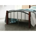 thumbnail image 4 of Contemporary Home Living 79" Black and Mahogany Brown Platform Bed - Full Size, 4 of 4