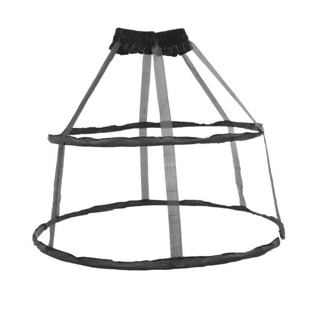 interior de bola de boda de crinolina para mujer, tipo jaula de 2 aros, enagua Negro Colcomx Vestido de boda de las mujeres aro