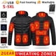 thumbnail image 2 of Chaquetas térmicas con capucha para hombre, abrigo con batería eléctrica USB, mangas largas, ropa cálida de invierno para exteriores, nuevo, 2 of 4