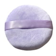 thumbnail image 2 of Body Powder Puff, 1 Pack Ultra Soft Velour Setting Powder Puffs, Large Washable Round Makeup Sponge Applicator, 5 Inch, Loose Powder, Foundation, White, Light Purple, Dark Purple Makeup Organizers, 2 of 4