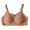 Brown, variant on Sopiago Plus Size Wireless Bras for Women Low Cut Deep V Bra No Underwire Padded Tshirt Seamless Bralettes for Women Khaki,L