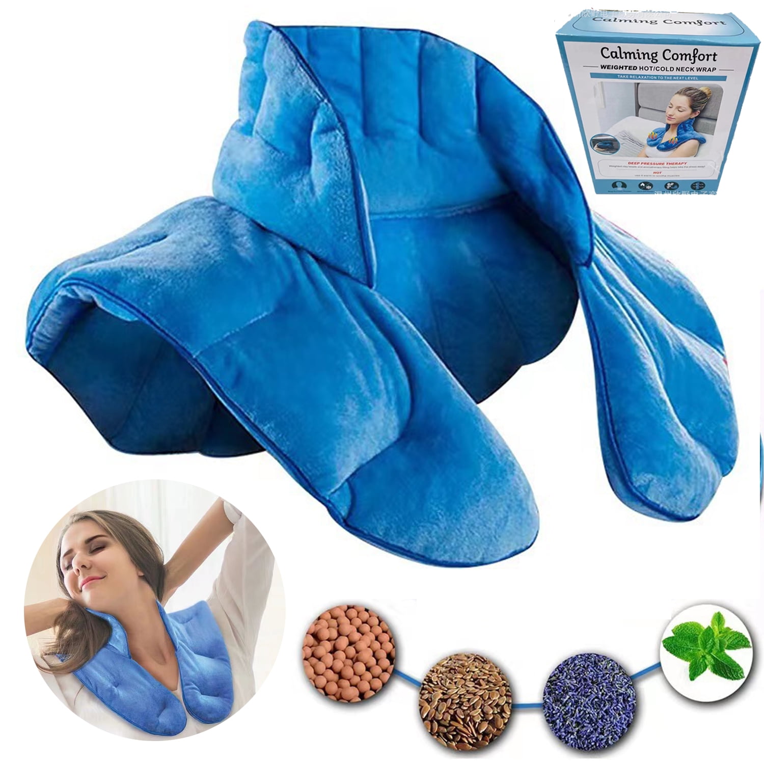 Microwavable Heating Pad for Neck and Shoulders,BRC Microwave Heated