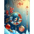thumbnail image 1 of Pintura de diamante 5D DIY Taladro redondo completo Flor Wind Chime Kit Decoración para el hogar (A2797) Hugtrwg Para estrenar, 1 of 9