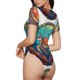 thumbnail image 2 of Fotbe Sea Turtle in Coral Body de Mujer con Cuello Redondo y Mangas Cortas, Sin Mangas Ajustado, Suave, Cómodo y Básico-XX-Large, 2 of 7