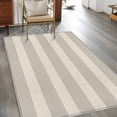 thumbnail image 3 of Grey Striped Area Rug 3x5 Washable Rug Non Slip Beige Vintage Classic Abstract Stripes Large Area Rug Indoor Floor Carpet for Entryway Bedroom Kitchen Living Room Home Office Dining Room Nursery, 3 of 9