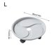 thumbnail image 4 of Bandeja redonda para macetas, jardinera para sala de estar, orificio de drenaje, paleta de plástico, soporte para bonsái de interior con caja de recolección de agua, 360 grados, gris, 36cm Inevent HA011361-06, 4 of 7