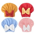 thumbnail image 4 of Clearance! Furenl Ultra Absorbent Hair Quick Drying Towel, New Style Super Absorbent Towel Cap for Ladies, Soft and Quick-Drying, Bow Design, Essential for Wet Hair, 4 of 9