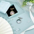 thumbnail image 5 of 2Pcs Wedding Bouquet Photo Charm Bouquet Photo Locket Charms Brass Bridal Brooches Silver Gold Bow Tie Wedding Memorial Brooches Pins Round Glass Photo Frame Pin Brooch for Bridal, 5 of 7
