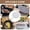 SL4, variant on Stainless Steel Splatter Screen for Frying Pan, Grease Splatter Guard with Wooden Handle, Fine Mesh Oil Splash Screen for Kitchen Cooking, Baking & Frying
