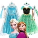 thumbnail image 2 of Vestido de princesa Elsa Anna de Disney para niñas, vestido de fiesta de malla para Halloween, carnaval, cumpleaños, disfraz de Reina de las Nieves de Frozen, 2 of 5