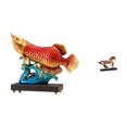 thumbnail image 1 of Figura Decorativa De Resina De Un Caballo Arowana. Adorno De Mesa. Obra De Arte De La Prosperidad. Estatua Coleccionable Para La Entrada, La Sala De Estar, La Estantería O Cualquier Otro Mueble., 1 of 8