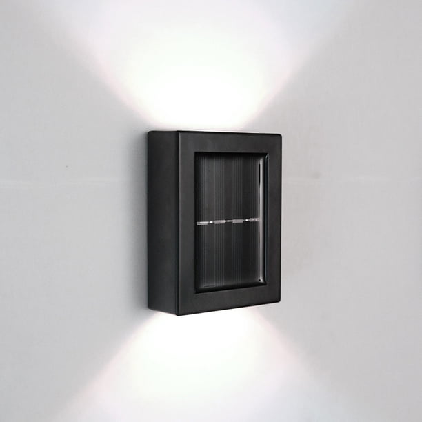 Luz solar de pared hacia arriba y hacia abajo, luz de pared brillante, lámpara de jardín al aire libre, resistente al agua Wmkox2328yii hfskjfh2321