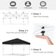 thumbnail image 5 of 10x10 pop-up canopy tent: portable rolling bag, 4 weight bags, 3 adjustable heights, outdoor quick abiertos - negra, 5 of 8