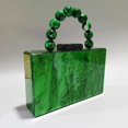 thumbnail image 3 of Bolso de comedor de acrílico perlado para mujer, elegante y generoso, con cuentas en la muñeca, bolso de regalo de boda portátil, 3 of 6