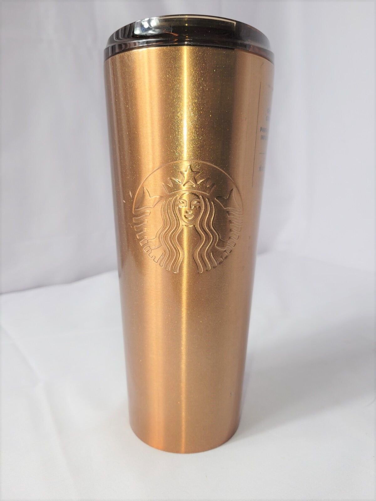 STARBUCKS Rose Gold Mermaid Siren Stainless Steel Vacuum-Insulated Tumbler  16 oz Hot Cold Coffee Travel Mug Cup
