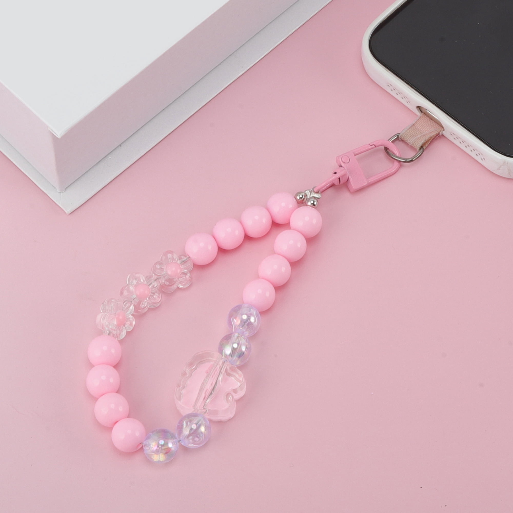 Unique Bargains Cartoon Rabbit Phone Charm 1Pc Pink