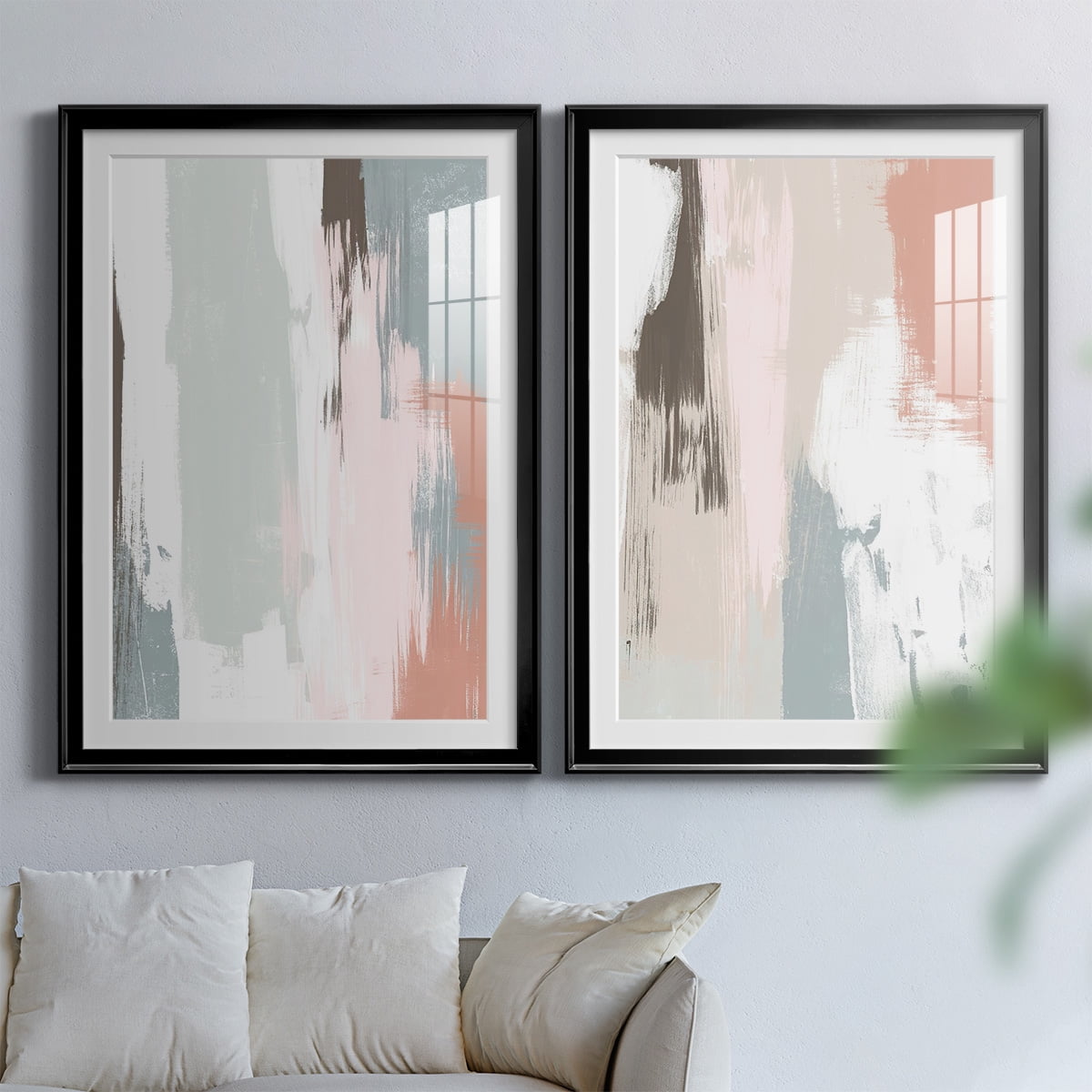 Wexford Home Sandstone Peel III Premium Framed Print, 30.5" x 42.5" - Ready to Hang, Black (Set of 2)